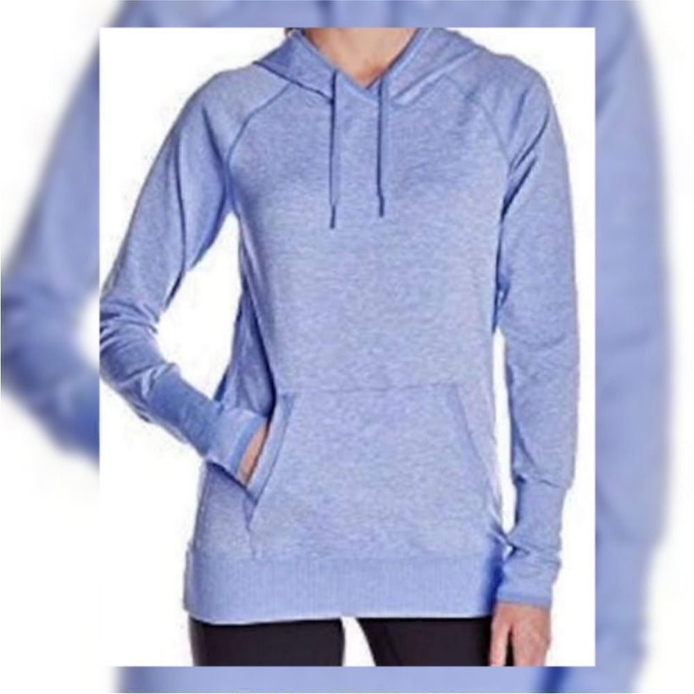 Lucy Seamless Sweat it out Hoodie Petunia Heather size large